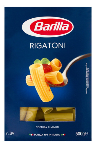 Macarrão de Sêmola Grano Duro Rigatoni 89 Barilla Caixa 500g