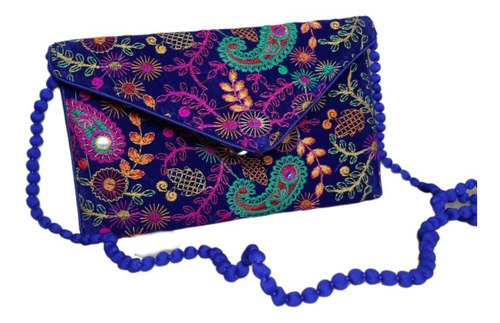 Imagen 2 de 10 de Sobre Cartera Hindu Velvet Rojo Hermosas. Ideal Regalos