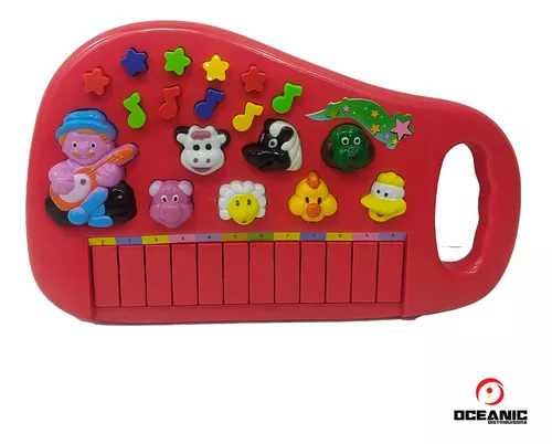 Piano teclado musical infantil sons variados seu lobato 