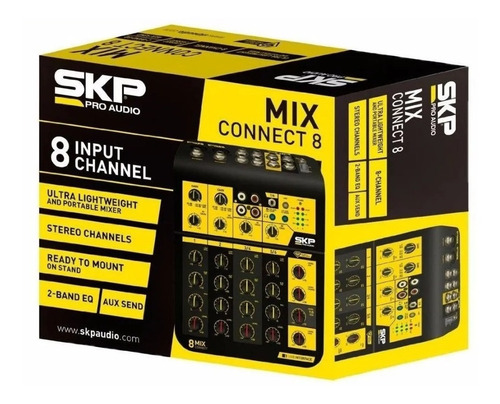 Skp Mix Connect 8 Consola Mixer 8 Canales Usb Phantom Cuotas