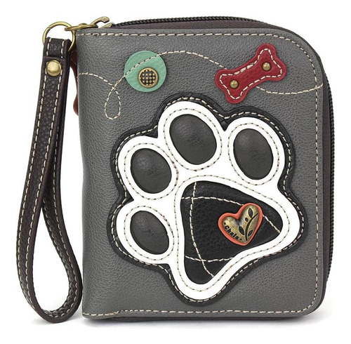 Chala Cartera Con Cremallera Alrededor, Pulsera, 8 Ranuras P