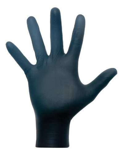 Guantes Nitrilo Medilab Antideslizantes 10x100 Talle M Color Negro