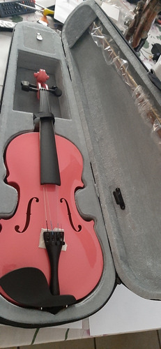 Violin Rosado 4/4 Con Estuche Rigido