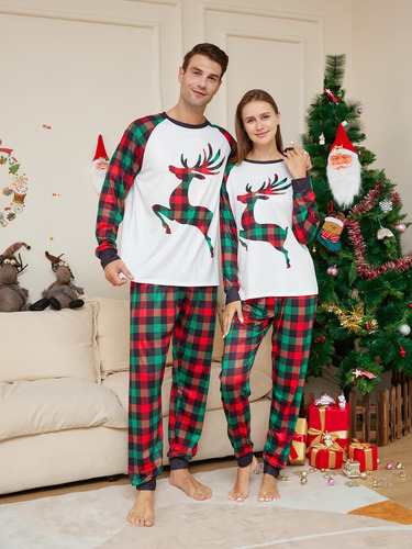 Pijama Navidad Familia Pijamas Navidad Reno Set De Pijamas