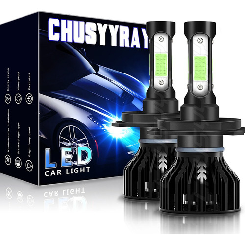 A Kit De Focos Led De 4 Caras, Luz Baja, 6000 K, Color Azul