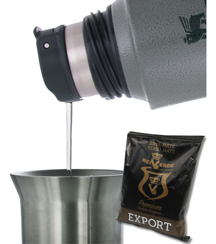 Kit Mate System *original* - Termo, Bombilla Resorte, Yerba