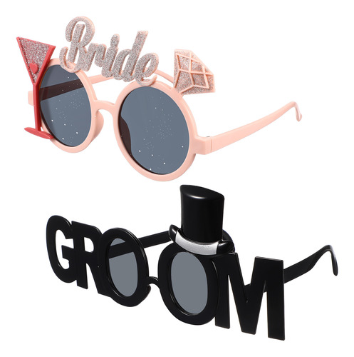 Gafas Para Decoración De Ceremonia De Boda, Para Novios, Fot