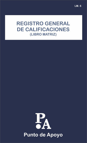 Registro General De Calificaciones - L Matriz 6 Años  2pág. 