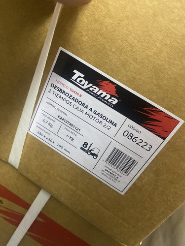 Desmalezadora Toyama 43cc Guadaña Motor 2 Tiempos