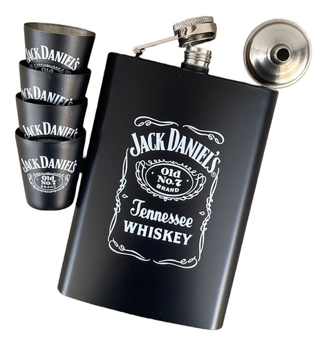 Set De Licorera Copas Y Embudo Jack Daniels