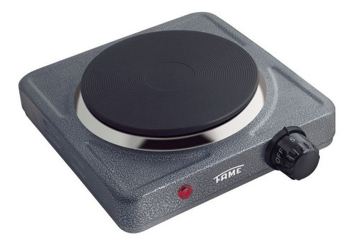 Fogão Elétrico Com 1 Prato Cooktop Mesa 127v 1000w Fame Cor Cinza