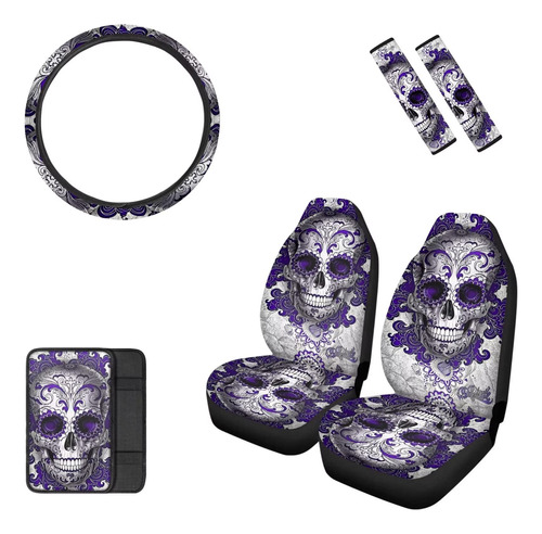 Funda Asiento Coche Calavera Gotica Mumeson Conjunto Sudor