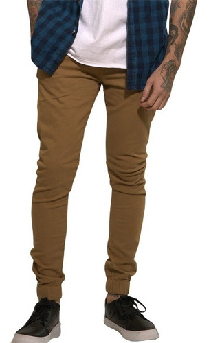 Pantalon Chino Jogger Tostado Sibari Hombre