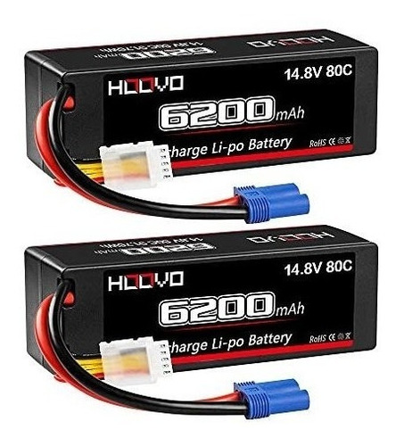2 Baterias Lipo 14.8v 6200mah 80c 4s Ec5 Plug Hoovo