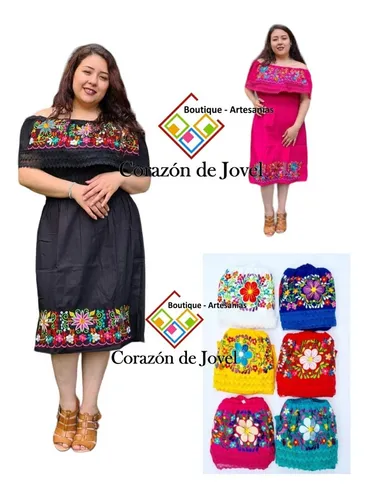 Vestidos negros online con bordados