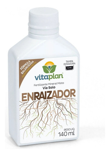 Fertilizante Mineral Via Solo Enraizador Vitaplan 140ml