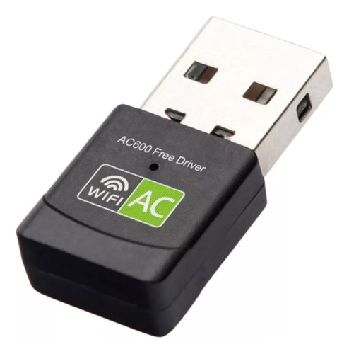 Adaptador Receptor Wifi Usb 2.0 Pc 600mbps 2.4ghz 5ghz