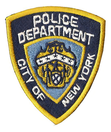 Patch Bordado Police Dep New York Com Fecho De Contato