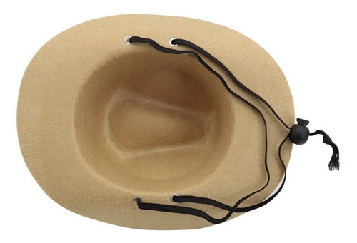 Imagem 4 de 5 de Chapéu Pet Modelo Cowboy Cor Caqui