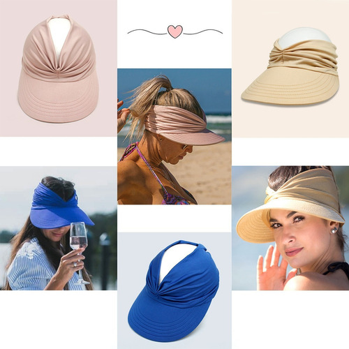 Sombrero Sol Mujer Uv Protección Gorra Deportiva De Playa