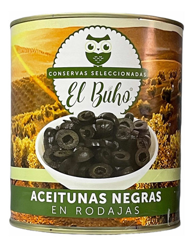 Aceitunas Negras En Rodajas 3.100g. El Búho