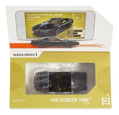 Imagen 3 de 3 de Hot Wheels Id Knight Rider K.i.t.t. Color Negro Metalico