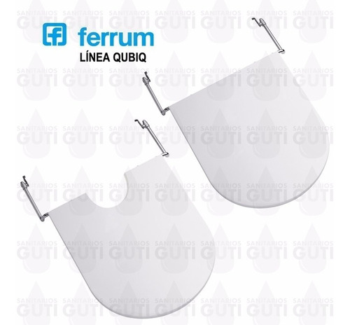 Asiento Tapa Ferrum Qubiq Bidet Bide 1-3 Orificios Original