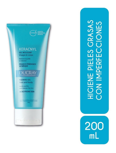 Gel Keracnyl Ducray Piel Con Imprefecciones 200 Ml