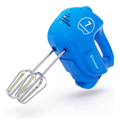 Batidora Bosstech M2 7 Velocidades 200 Watts Color Azul