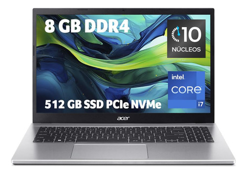Acer Laptop Aspire 3 15.6 Fhd Core I7 10 Núcleos 8gb 512gb