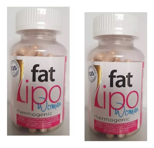 2 Fat Lipo Quemador Grasa 120 Cp Hombre O Mujer  Enviogratis