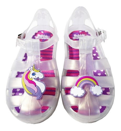 Huarache De Plástico Entrenador Para Niña Unicornio Bubble G