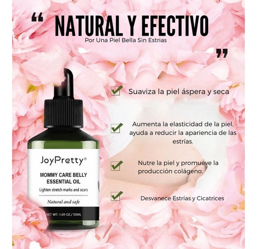 Aceite Para Eliminar Las Estrias - Joypretty 50 Ml