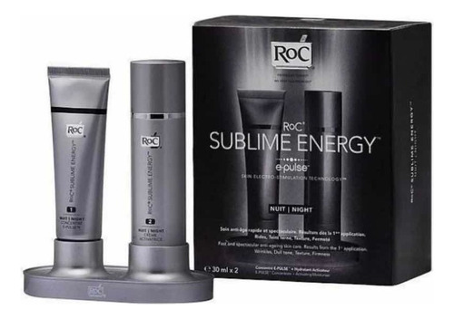 Creme Rugas E Linhas Roc Sublime Energy Night 2x30ml Momento De Aplicação Noite Tipo De Pele Todo Tipo De Pele