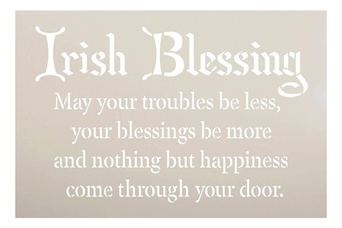 Plantilla Irish Blessing Studior12 Diy Country Cottage Home