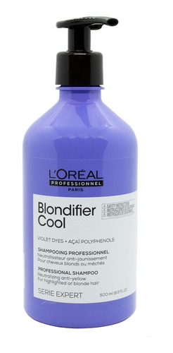 Loreal Blondifier Cool Shampoo Neutralizante Rubios 500ml