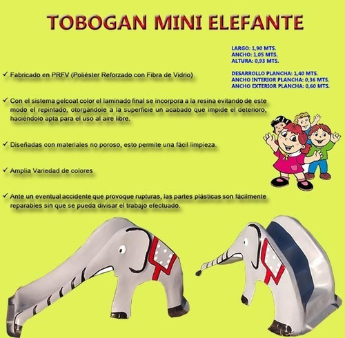 Tobogan Infantil Mini Elefante