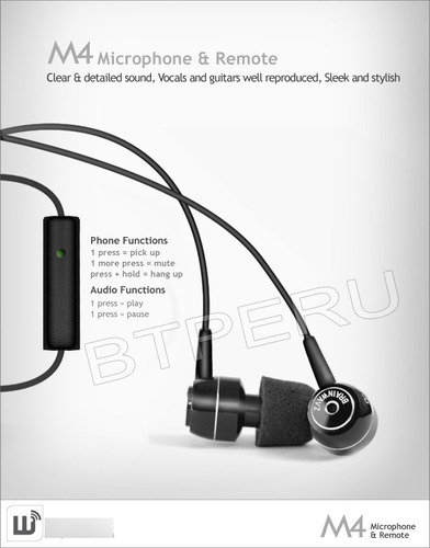 Audifonos Brainwavz M4 Micro iPhone 7 X 11 Pro Max S9 Note 8