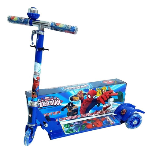 Patinete Infantil Homem Aranha 3 Rodas