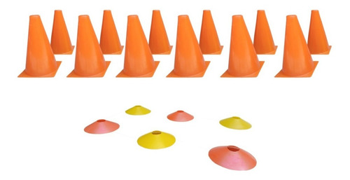 Conos De Señalizacion Naranja 23cm Paq 12 Conos + Regalo 6