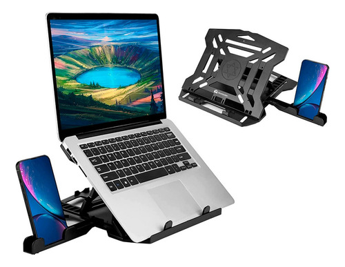 De Base Soporte Para Laptop Y Celular Con Base Giratoria