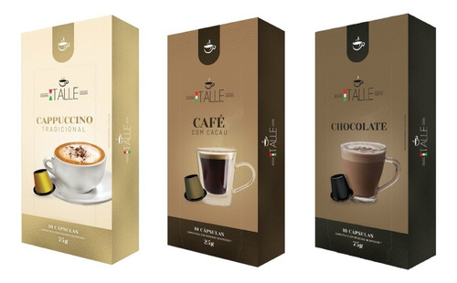 Capsula Nespresso Chocolate Cappuccino Café Italle 30 Unid