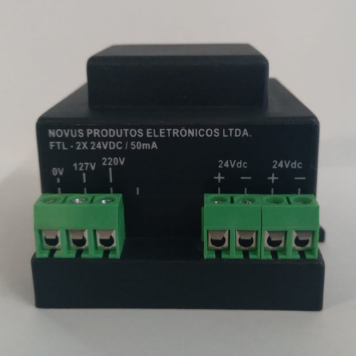 Fonte De Tensão Linear Novus 2 Saídas 24 Vdc 40 Ma P/ Saída