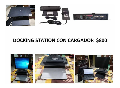 Dell Docking Station Pr03x Con Cargador Y Base De Monitor