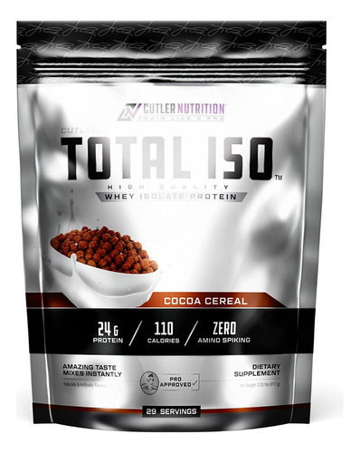 Cutler Nutrition Proteina Total Iso 100% Whey Isolate 2 Lbs Sabor Cocoa Cereal