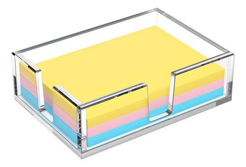 Soporte De Notas Adhesivas De Acrílico, Soporte De Bloc De N