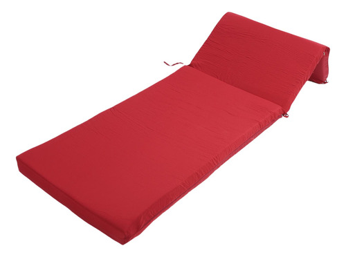 Cojín De Salón Rojo De 55 X 183 X 7,5 Cm De Poliéster Grueso