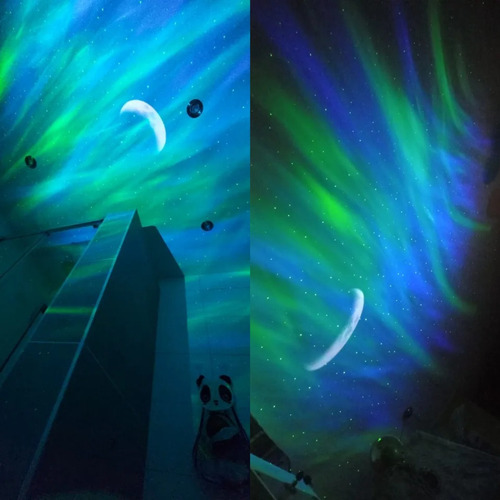 Proyector Luces Nocturnas Aurora Boreal Con Música Amazon