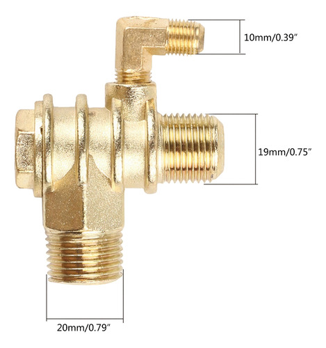 Conector De Tubería Con Compresor De Aire De 3 Puertos, Válv
