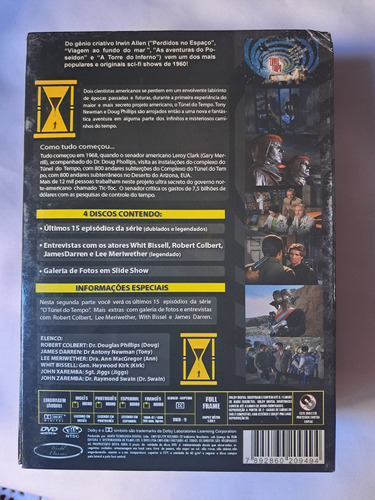 Box Dvd - Túnel Do Tempo - Temp. 1 E 2 - Completo E Lacrado (Usado)